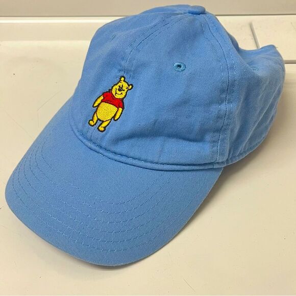 Disney Winnie the Pooh Embroidered Character Blue Dad Hat Adjustable - Picture 1 of 4